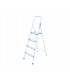 Drabina aluminiowa 4-stopniowa składan 150 kg