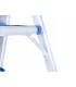 Drabina aluminiowa 4-stopniowa składan 150 kg