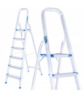 Drabina aluminiowa 6-stopniowa składana