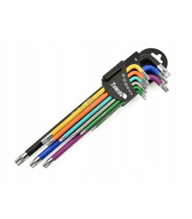  Klucze torx długie kolor T10-T50 9el. S2