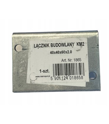 Kątownik montażowy
 KM 2 40 x 40 x 60 x 2
