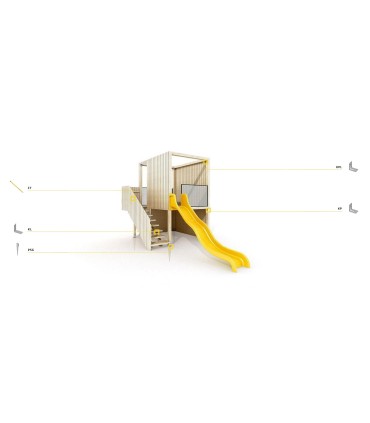 Kątownik łącznikowy KL 5 105 x 105 x 90 x 2.5
