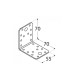 Kątownik łącznikowy KL 2 70 x 70 x 55 x 2.5
