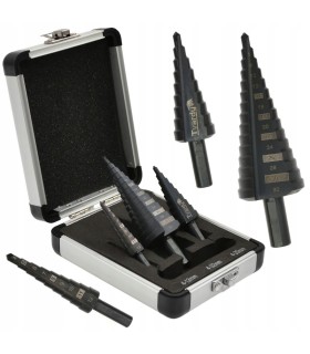 Zestaw wierteł stożkowych HSS M2 3szt. (4-12,4-20,4-32mm)