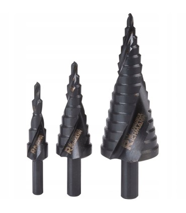 Zestaw wierteł stożkowych HSS M2 3szt. (4-12,4-20,4-32mm)