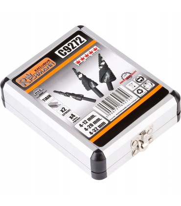 Zestaw wierteł stożkowych HSS M2 3szt. (4-12,4-20,4-32mm)