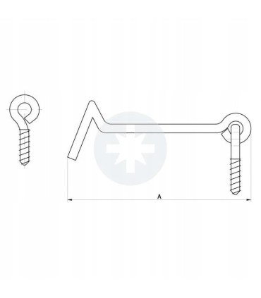 ZAMEK NA HACZYK 100MM +
