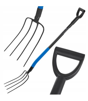 WIDŁY GOSPODARCZE 4 ZĘBNE TRZON METALOWY 135CM