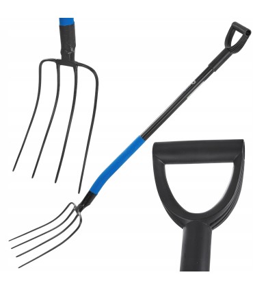 WIDŁY GOSPODARCZE 4 ZĘBNE TRZON METALOWY 135CM