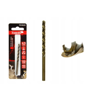 Wiertło do metalu kobaltowe HSS M35 4,5 mm
