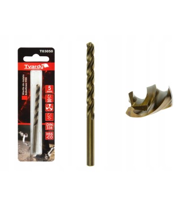 Wiertło do metalu kobaltowe HSS M35 5 mm