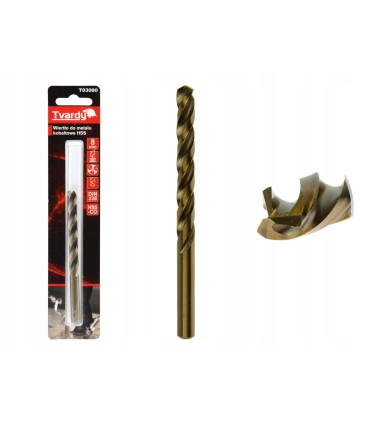 Wiertło do metalu kobaltowe HSS M35 8 mm