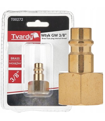 Wtyk mosiężny GW 3/8" typ męski