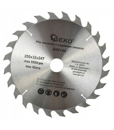 Tarcza do drewna 250x32x24T