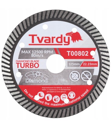 Tarcza diamentowa Turbo 125x10x22.23mm  PROFI