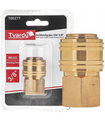 Szybkozłączka mosiężna GW 3/8" typ żeński 