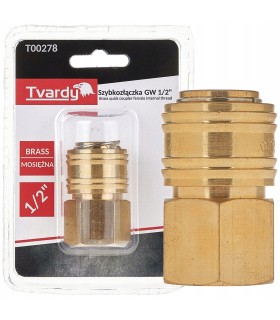 Szybkozłączka mosiężna GW 1/2" typ żeński 