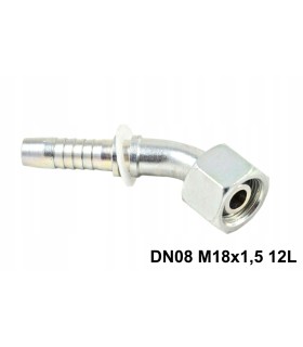 Końcówka DKOL 45° DN08 12L M18x1.5