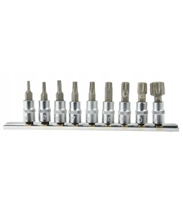 9el.zestaw kl.trzp.torx T10-60 1/4" CRV