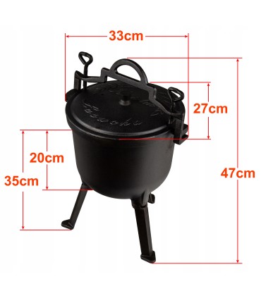 KOCIOŁEK ŻELIWNY 8L