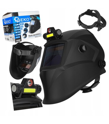 Maska spawalnicza samościemniająca z lampką (20)