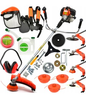 Podkaszarka spalinowa JG z dodatkowym wyposażeniem