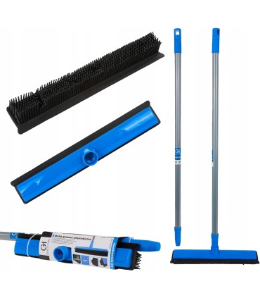 Miotła gumowa antystatyczna ze ściagaczką do wody + kij teleskopowy 78.5-140cm (8)