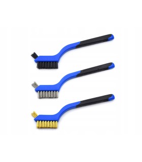 Zestaw 3szt. szczotek drucianych 180mm