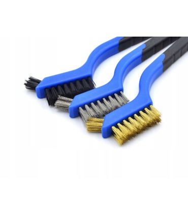 Zestaw 3szt. szczotek drucianych 180mm