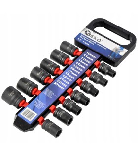 Zestaw nasadek udarowych 1/2" 10-27mm 38mm 13szt.