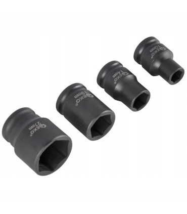 Zestaw nasadek udarowych 1/2" 10-27mm 38mm 13szt.