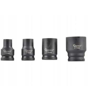 Zestaw nasadek udarowych 1/2" 10-27mm 38mm 13szt.