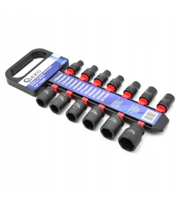 Zestaw nasadek udarowych 1/2" 10-27mm 38mm 13szt.