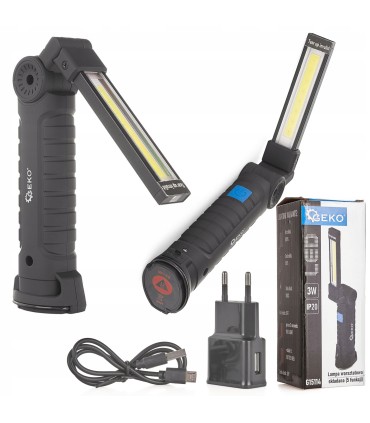 Lampa warsztatowa LED COB 1200mAh składana