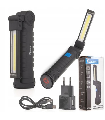 Lampa warsztatowa LED COB 1200mAh składana