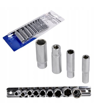 9el.zestaw nasadek 5-13mm 1/4"6-k CRV