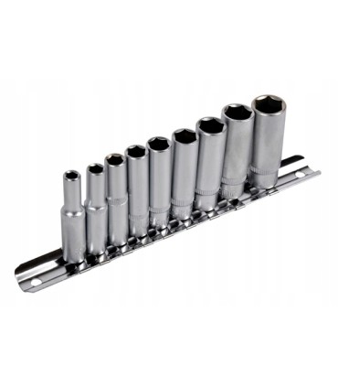 9el.zestaw nasadek 5-13mm 1/4"6-k CRV