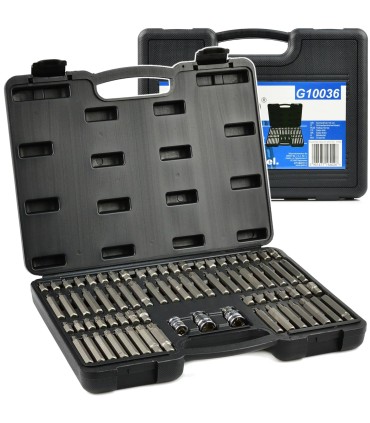 Zestaw bitów imbus torx spline 75el.