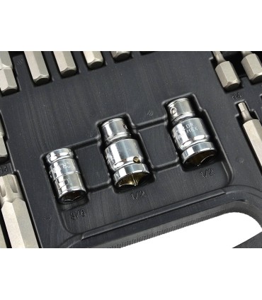 Zestaw bitów imbus torx spline 75el.