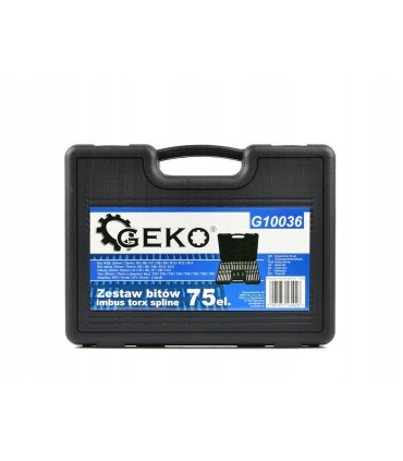 Zestaw bitów imbus torx spline 75el.