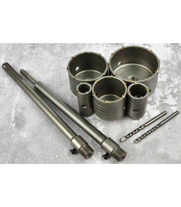 ZESTAW OTWORNIC Z WIDIĄ DO BETONU 9EL.