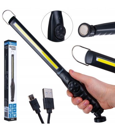 Lampa warsztatowa regulowana z magnesem LED COB 10W 1800mAh 450lm IP44 