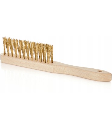 SZCZOTKA DO RDZY DRUCIANA ŻÓŁTA 3 RZĘDY DO SZCZELIN DREWNO