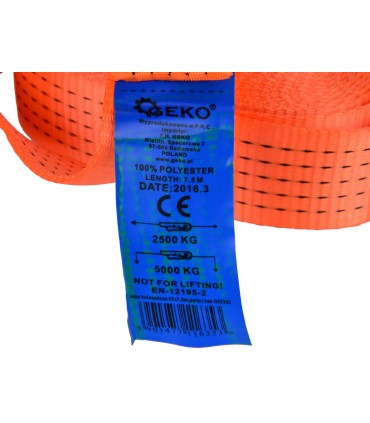 LINKA HOLOWNICZA 5TX7.5M PĘTLA I HAK