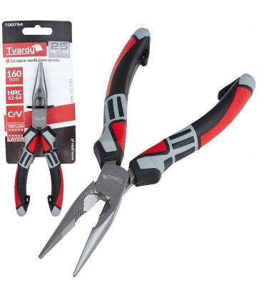 Szczypce wydłużone proste 160mm CrV