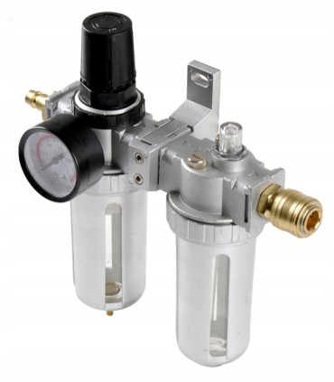 Filtr powietrza, reduktor, naolejacz, odwadniacz 1/2" 2el