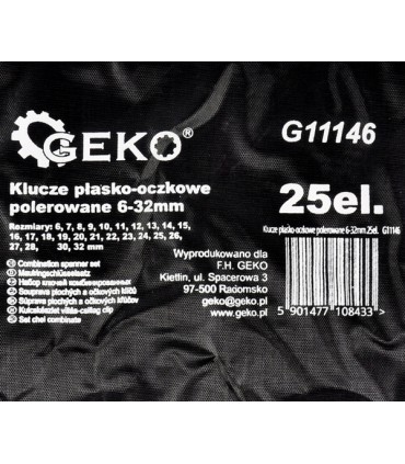 Klucze płasko-oczkowe 6-32