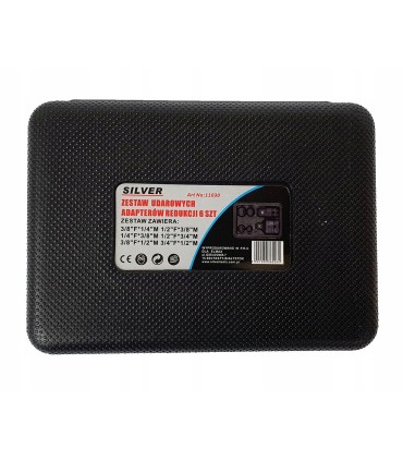 Adaptery redukcje udarowe 6 el 1/2 3/8 1/4 Silver S11030