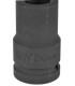 NASADKA UDAROWA 1" 24mm CZARNA 6-KĄTNA CR-MO DO KLUCZY PNEUMATYCZNYCH