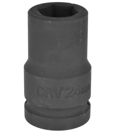NASADKA UDAROWA 1" 27mm CZARNA 6-KĄTNA CR-MO DO KLUCZY PNEUMATYCZNYCH